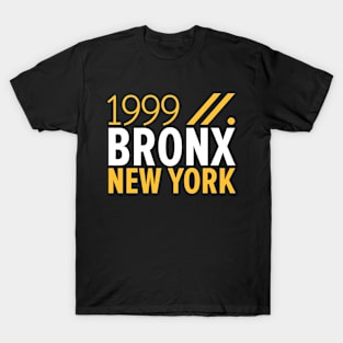 Bronx NY Birth Year Collection - Represent Your Roots 1999 in Style T-Shirt